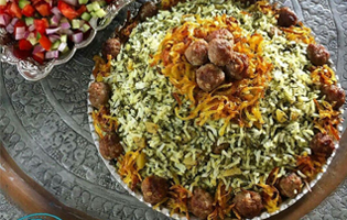کلم پلو شیرازی